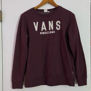 Vintage Vans maroon pullover sweatshirt